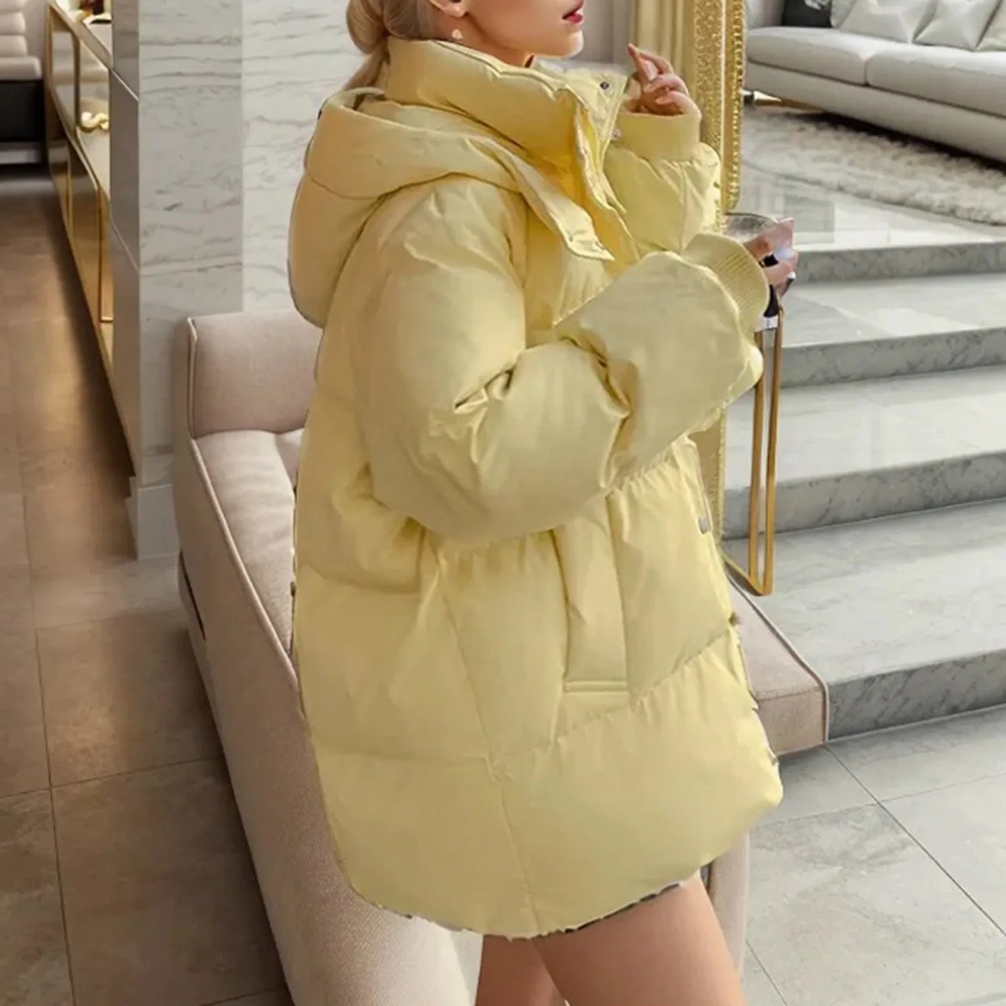 Long Sleeve Puffer Coat